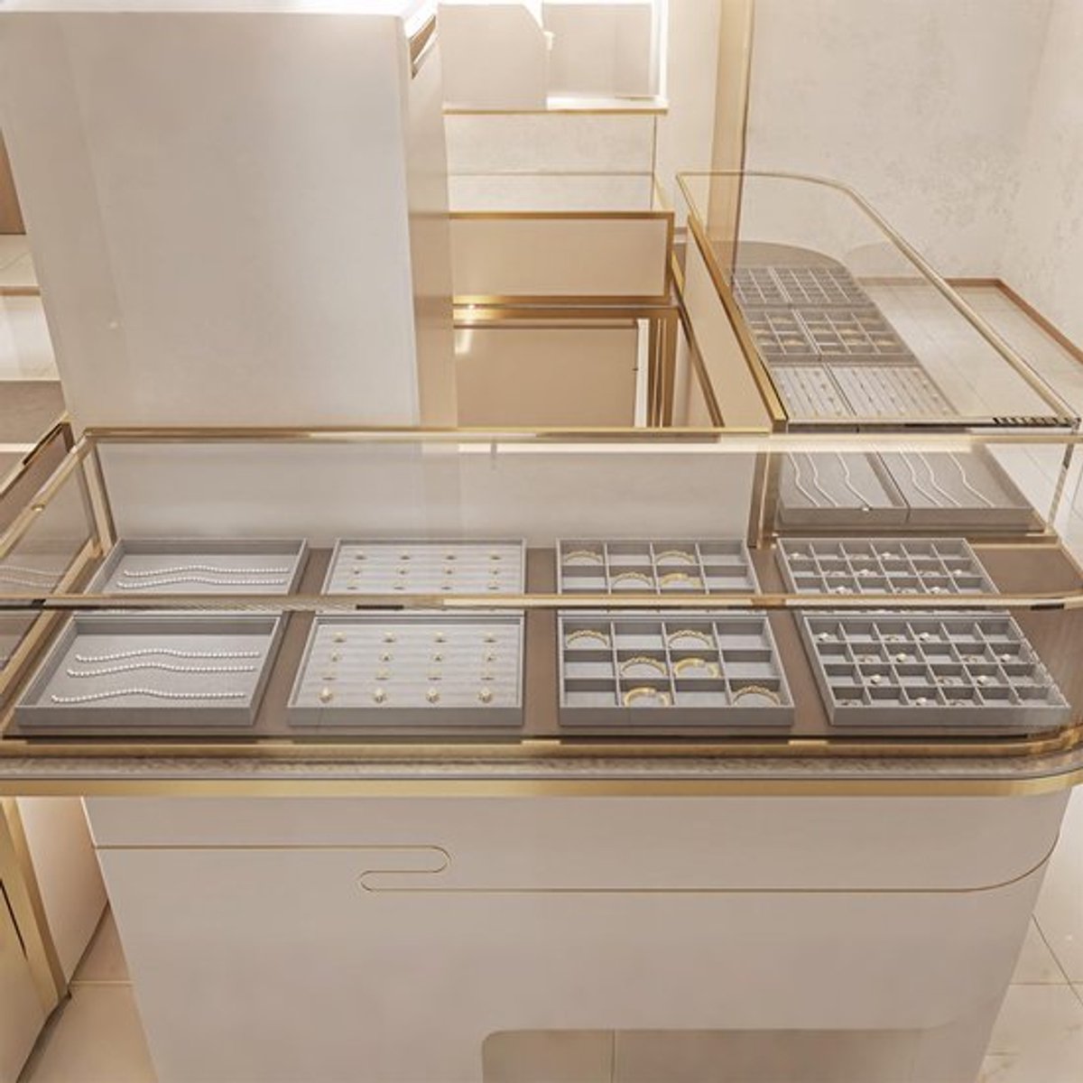 Sieradendienblad Stapelbaar - Sieradenopberger met Ritsen - Organiser - Sieradendisplay - Verstelbare Scheidingswanden - Hoogwaardig Houtcomposietmateriaal