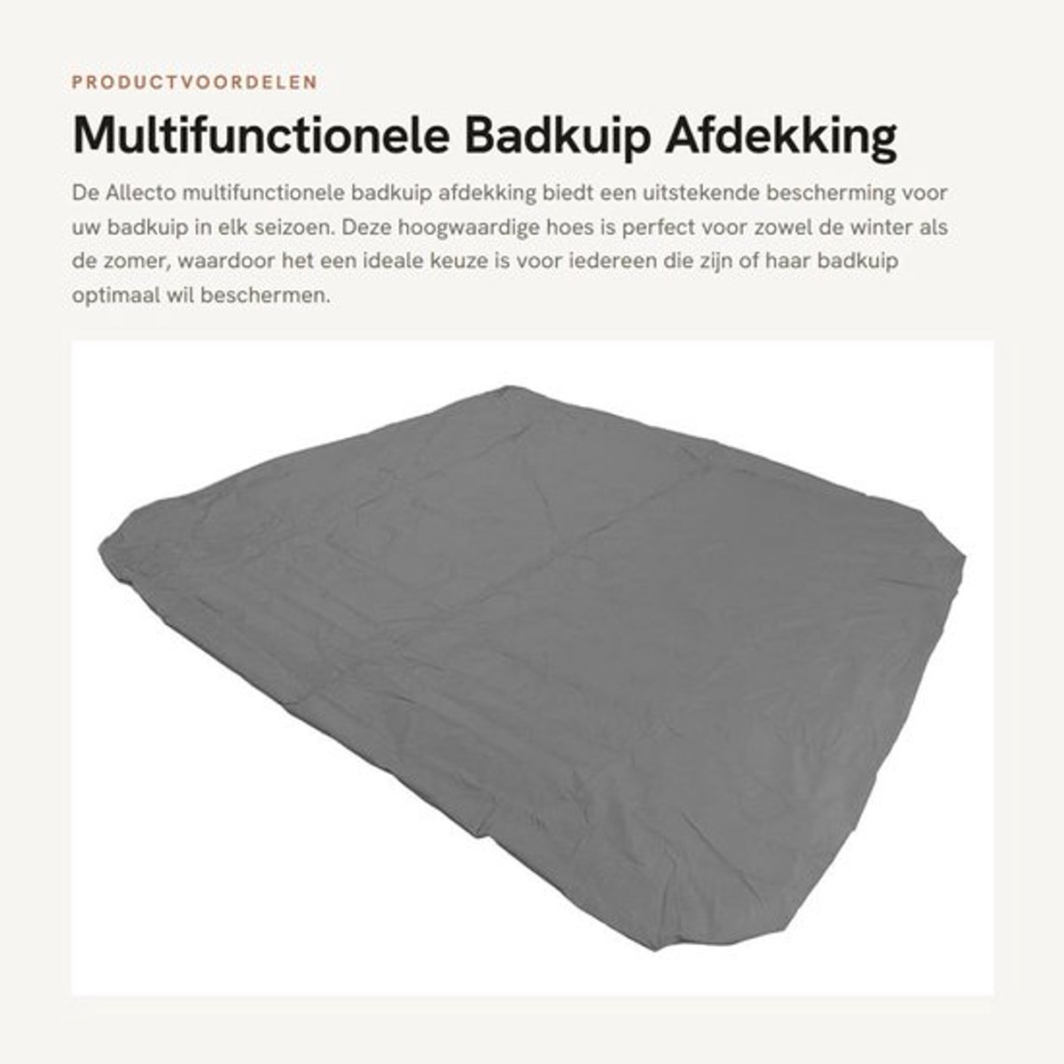 Badkuipafdekking Waterdicht - Multifunctioneel - Opvouwbaar - Scheurvast - Weerbestendig - Luchtdoorlatend - Badkuiphoes