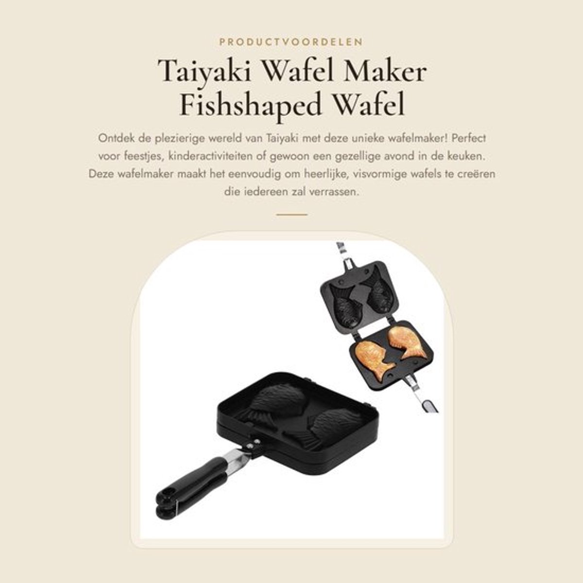 Wafelmaker met antiaanbaklaag - Dual Pot Mold - Roestvrijstalen handgrepen - Hittebestendig - Eenvoudig te reinigen - Slim ontwerp - Wafelijzer