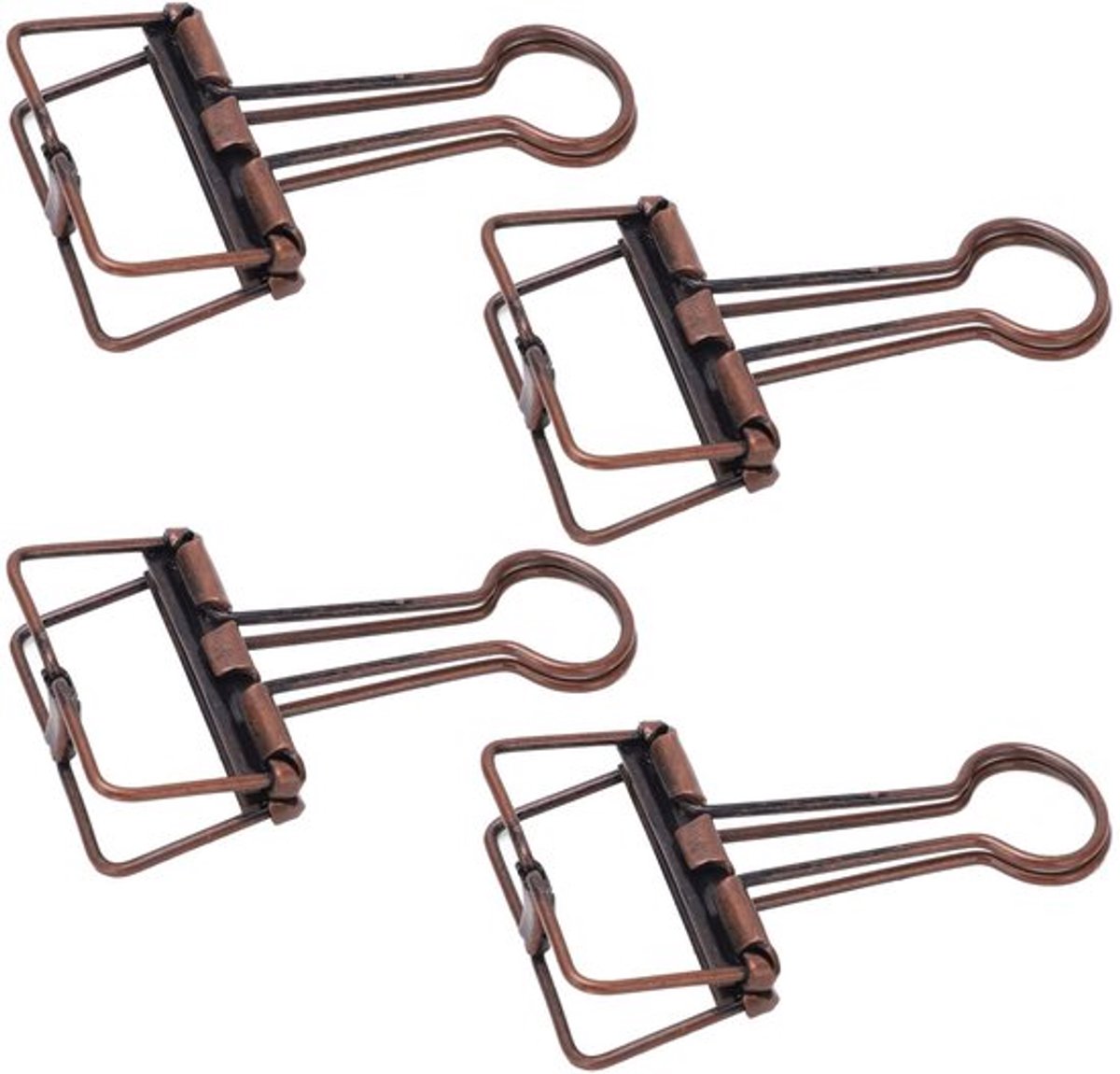 Briefpapierclips 50 Stuks - Metalen Klemmen - Zwaluwstaart Clips - Holle Flipchart Clips - Duurzaam Staal - Voor School/Kantoor - Paperclips
