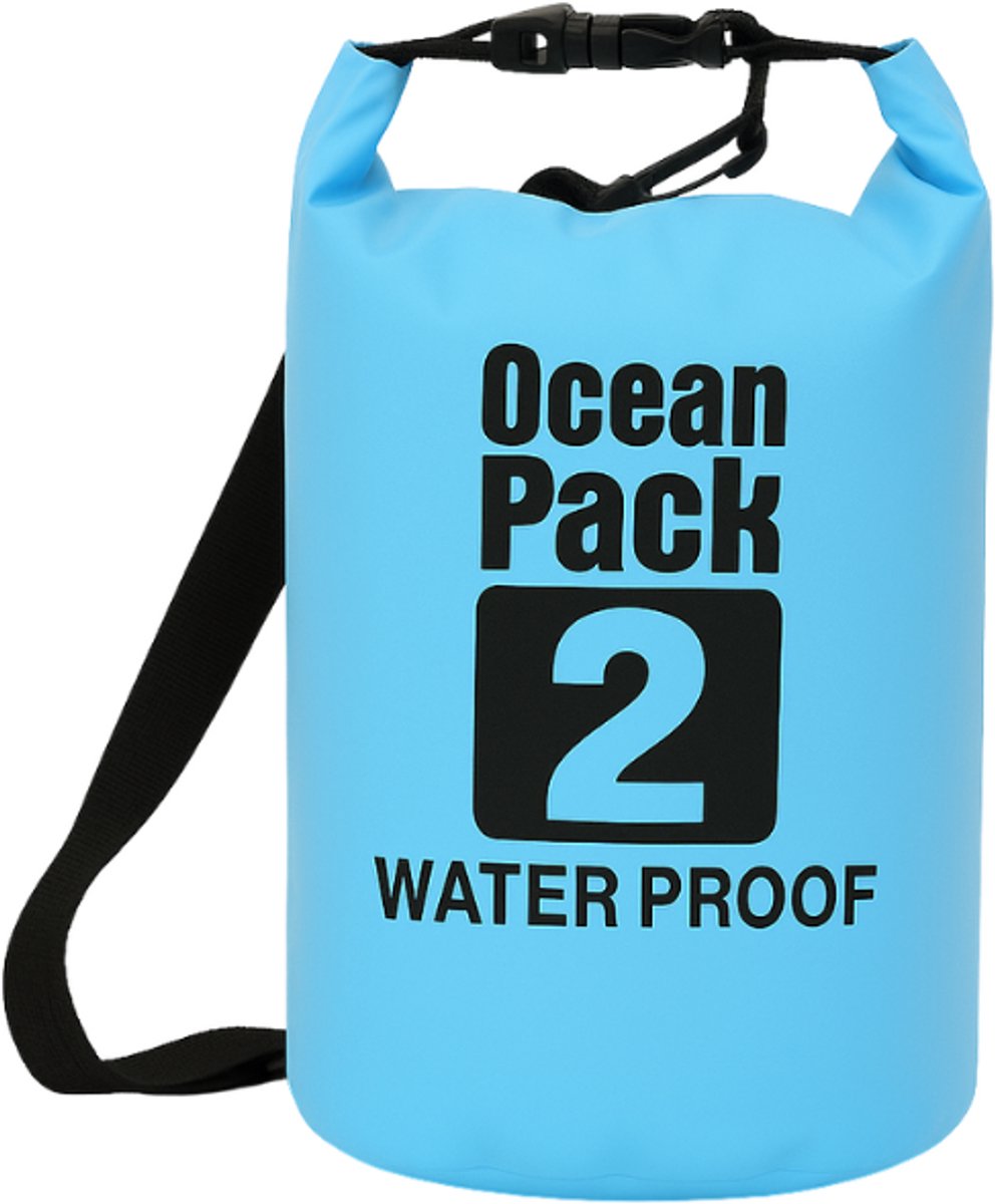 Waterdichte droogzak Ocean met schouderband 30 L, Rozerood