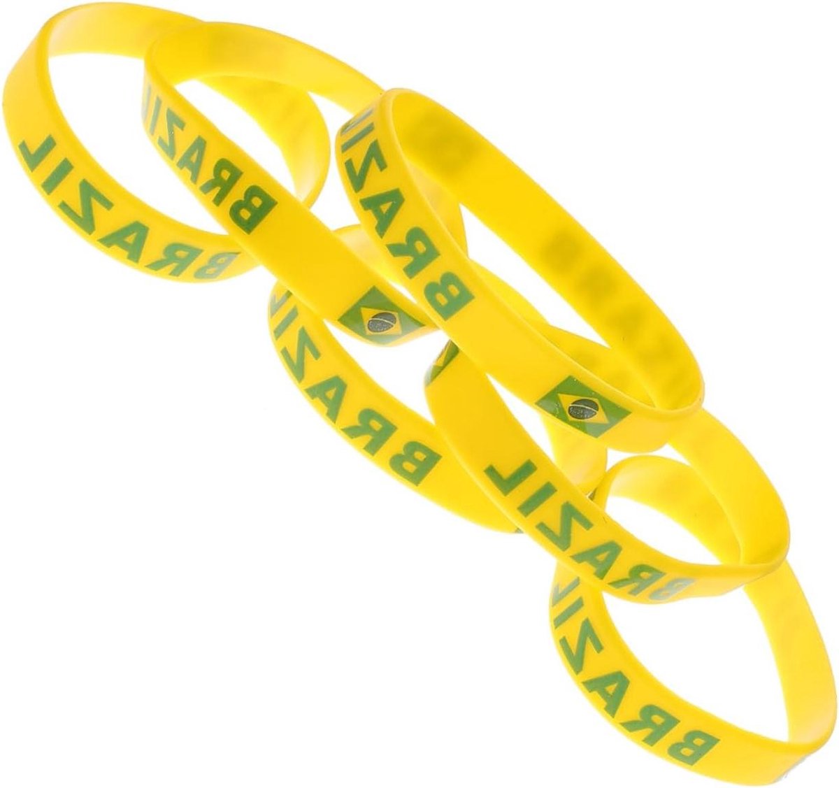 Siliconen Polsbandjes - Armbanden Landen - Sportevenementen Steunen - Zachte Siliconen Materiaal - 6.5cm Diameter - Meerdere Kleuren