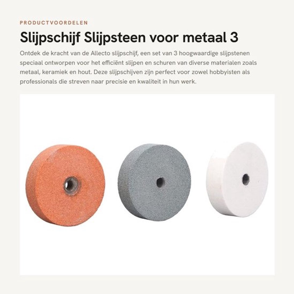 Slijpschijf 3 Stuks - Slijpsteen Siliciumcarbide - Schuurschijf voor Metaal/Hout/Keramiek - Hoog Rendement - Geschikt voor Polijsten - Schuursteen