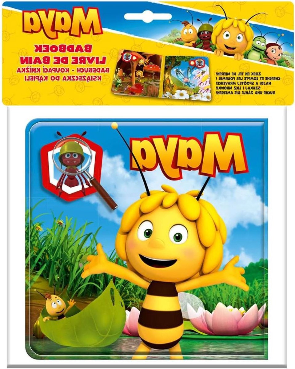 Badboek Maya de Bij - Badspeelgoed babyboekje - Badtijd verrijken - Waterbestendig materiaal - 48 g - Multicolor