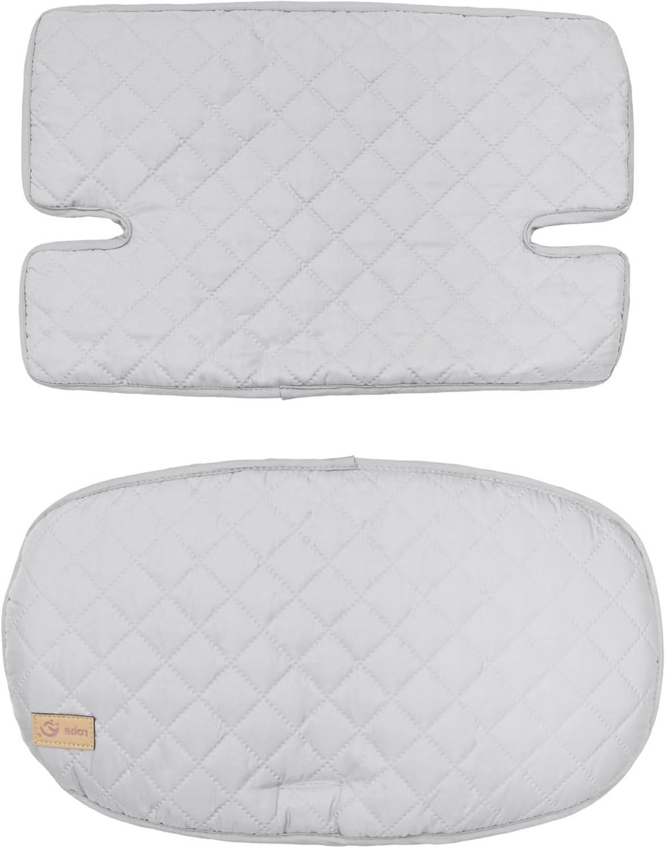 Stoelverkleiner 2-delig - Zitkussen baby - Kinderstoel comfort - Extra dikke zijkussens - N.v.t. - Zilvergrijs