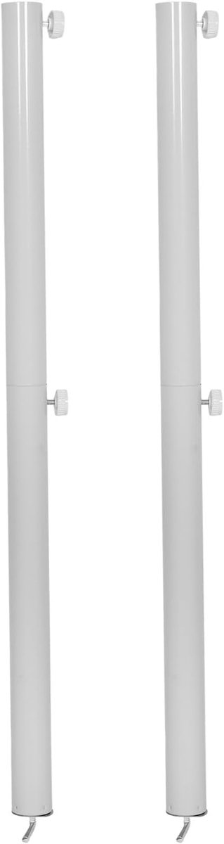 Vervangende Steunstangen - Ventilatorpaal Onderdeel - Ventilator Stabiliseren - Versterkte Metalen Constructie - 72.4 x 6.4 x 4 cm - Wit