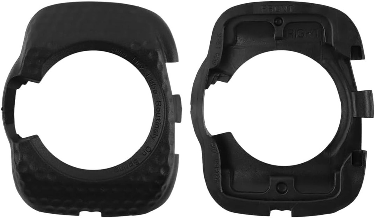 Zwarte racefietspedalen met voetsteunen en pedaalklemmen voor optimale grip en prestaties
