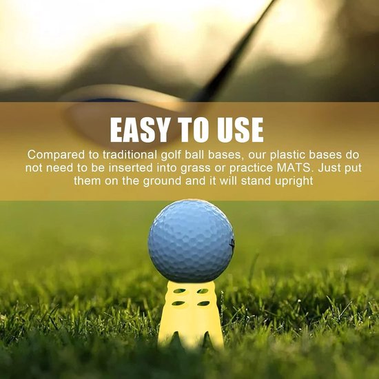 Set van 30 Herbruikbare Golf Tees in 2 Maten voor Golfmat en Simulator van Merkloos — afbeelding 4