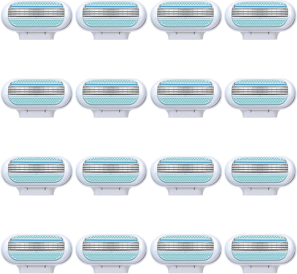 16 Pack Vervangende Scheermesjes voor Vrouwen, Geschikt voor Gillette Venus, 3 Bladen Systeem, Zacht Scheren en Comfortabel Gebruik