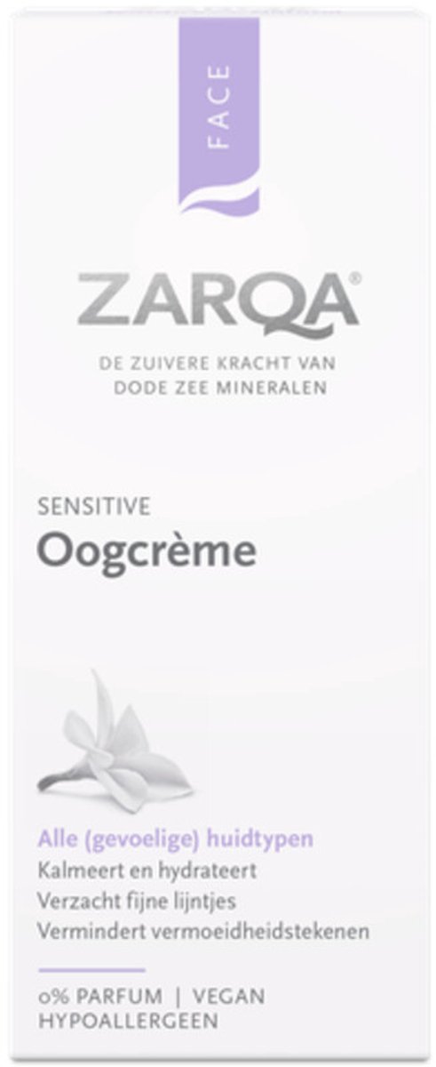 Zarqa Sensitive Oogcrème - 2 x 15 ml - Voordeelverpakking