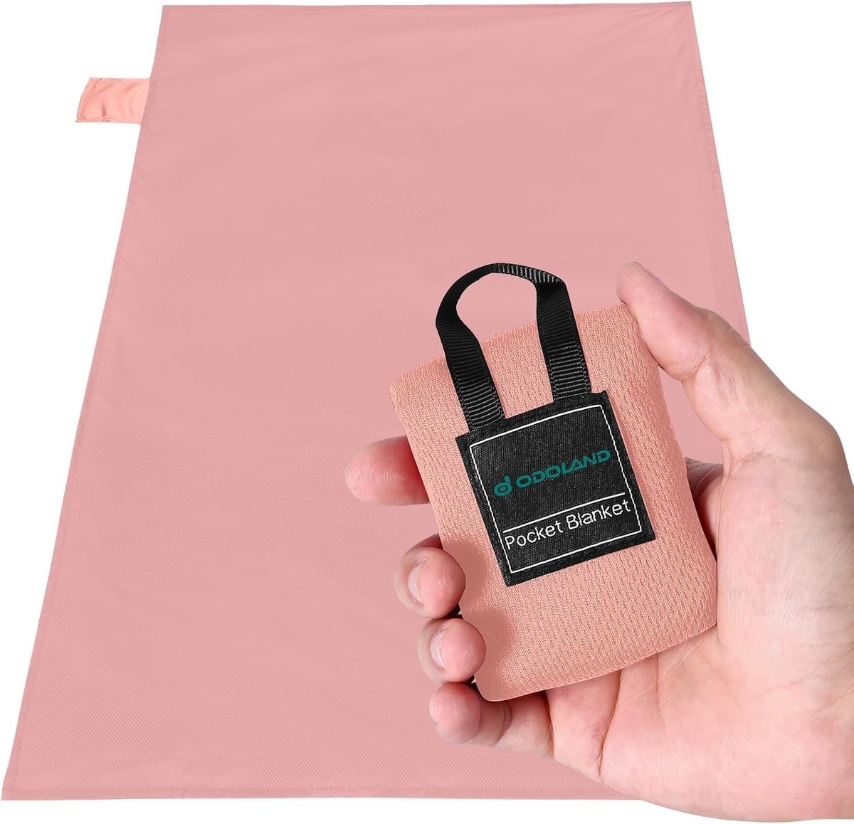 Strandmat met rugleuning - Blauw - 70 x 110 cm - Waterdichte en Zandbestendige Nylon Picknickdeken - Voor 1 Persoon