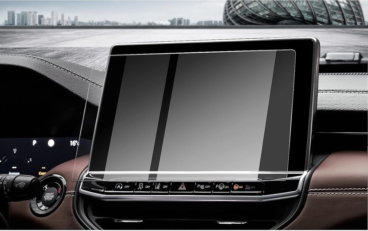 Navigatie Screen Protector voor 10.1 inch GPS - 9H Krasbestendig Glas en Transparante Folie Accessoires