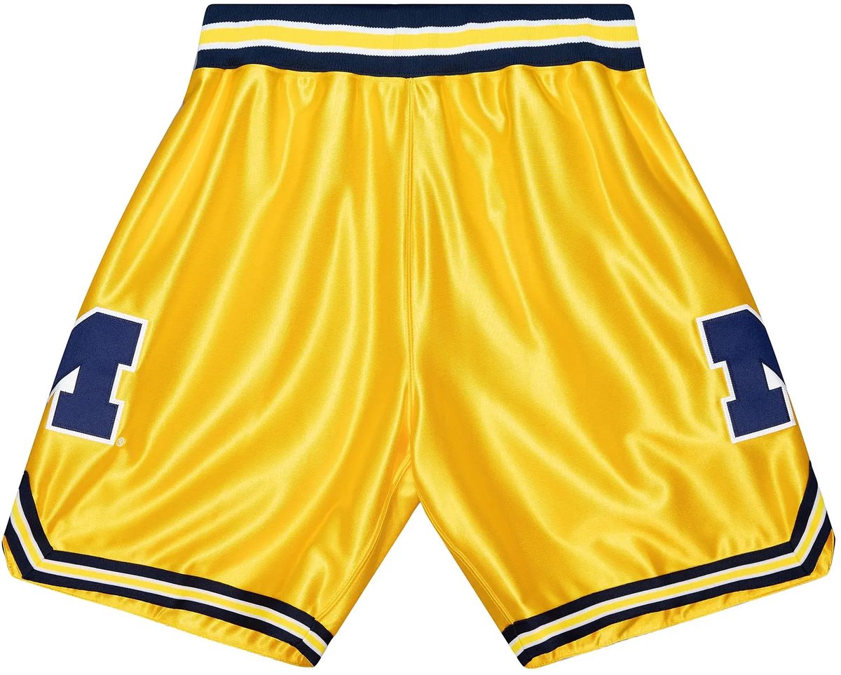 Shorts Michigan Wolverines NCAA Maize 1991