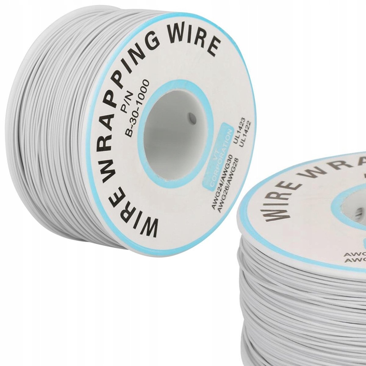 Rosfix KYNAR Kabel - 0,25 mm AWG30 Verzilverd Koper - 0,6 mm Isolatie, 200 m, 300 V - Elektronica
