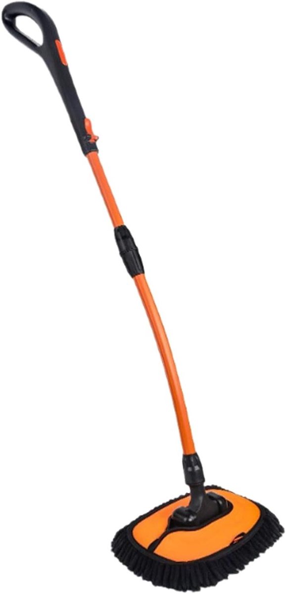 Autowasborstel - Mop met steel - Auto reinigen - Krasvrije vezels - 115 cm - Niet gespecificeerd