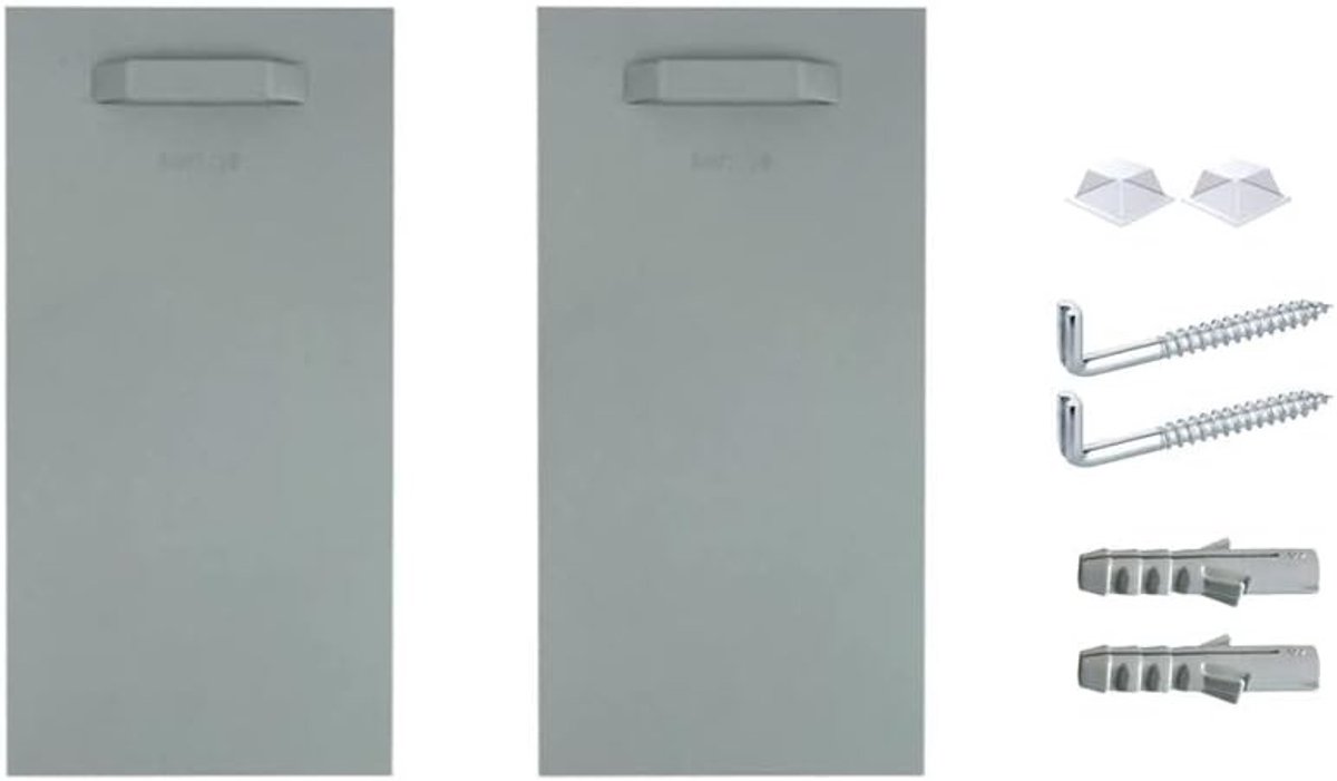 Zelfklevende Bevestigingsset voor Foto's en Spiegels - 200 x 100 mm - Met Sterke Kleefkracht en Haken - Voor Gladde Oppervlakken