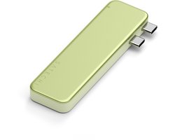 Satechi USB-C Snap hub Macbook Neo 13 – Dubbele USB-C Connectoren – Compact & Draagbaar Ontwerp – HDMI Poort tot 4K@60Hz - Geel
