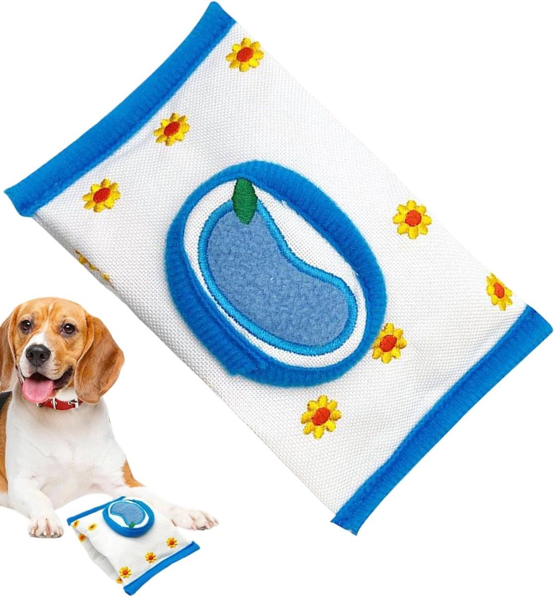 Hond Snuffel Speeltje - Puzzelspel Voedsel - Stimuleert Zoekgedrag - Interactief Maaltijdontwerp - 15x9x3 cm - Grijs