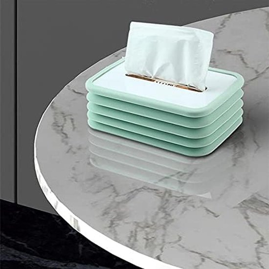Opvouwbare Tissue Box - Wipes Houder - Baby Verzorging - Automatisch Ingedrukt - 20 x 13.5 cm - Roze — afbeelding 5
