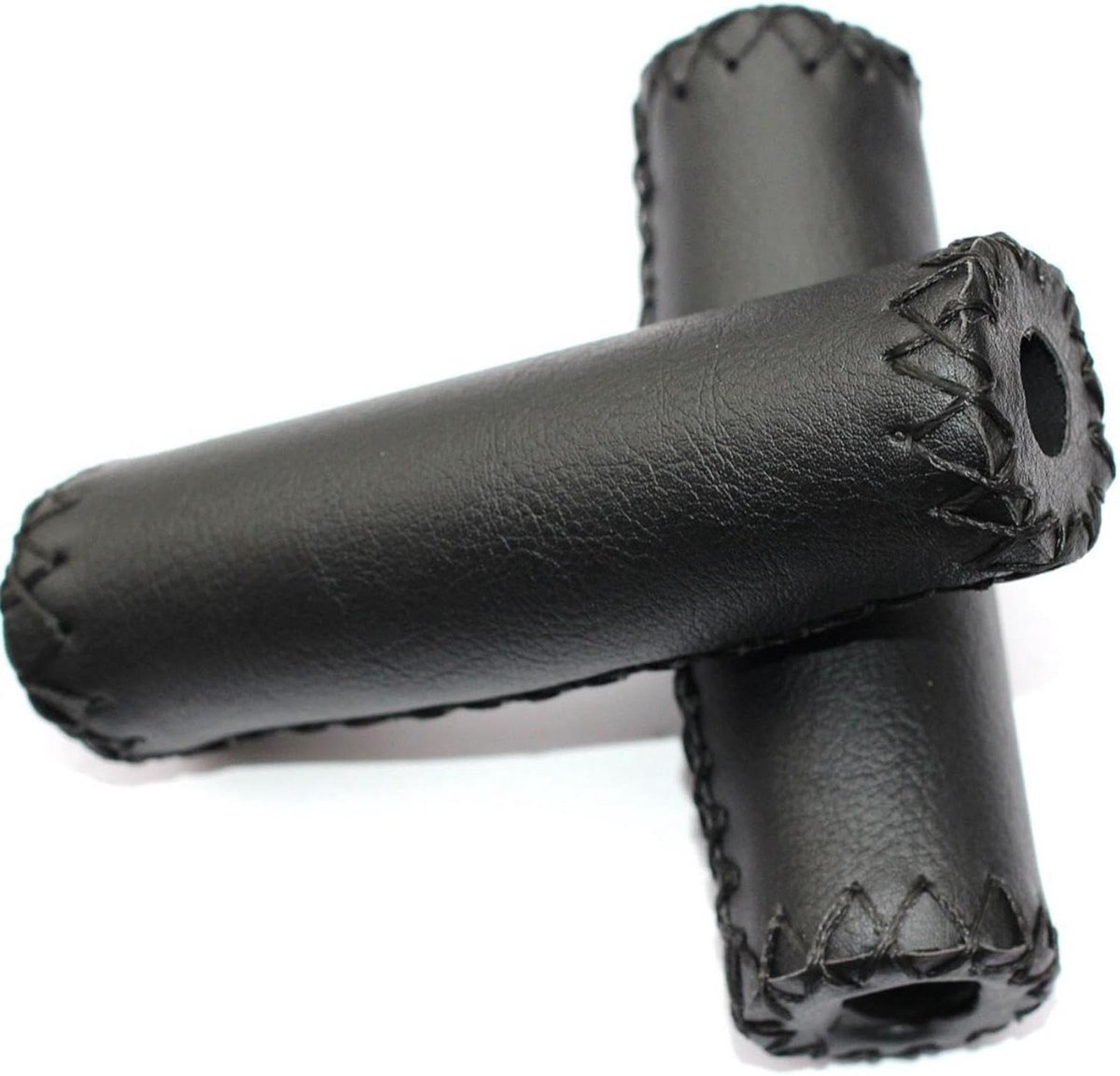 Fiets Handvat Covers - Stuur Grip - Comfortabel Fietsen - Schokabsorberend Ontwerp - 12.5 cm Lengte - Zwart