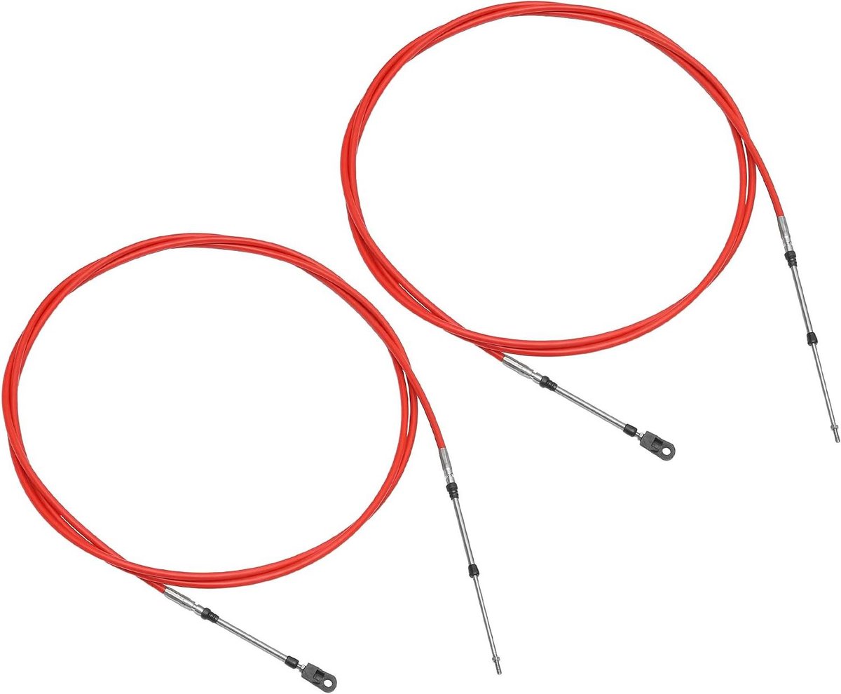 Gaspedaal Schakelkabel - Controlekabel Boot - Motor Bediening - Universele Pasvorm - 400cm - Rood