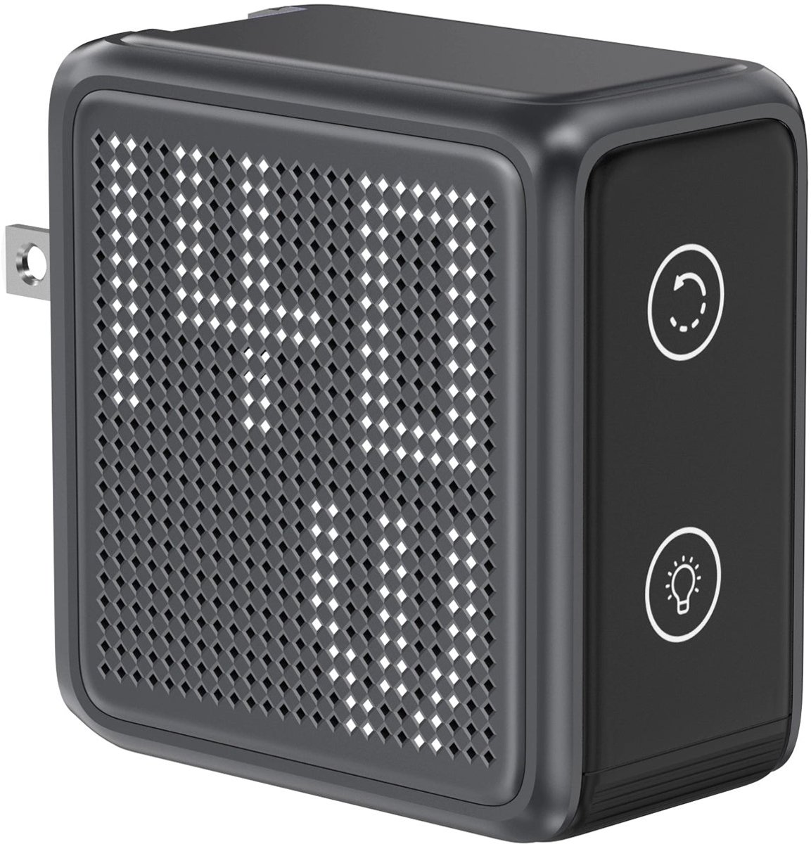 BMX GaNsta Pixel Laptop Travel Oplader – 140W Opladen op Beide USB-C Poorten – Vier-Poorts Stroom, Geen Kabelwisseling Nodig – Inclusief Wereldwijde Adapters - Grijs