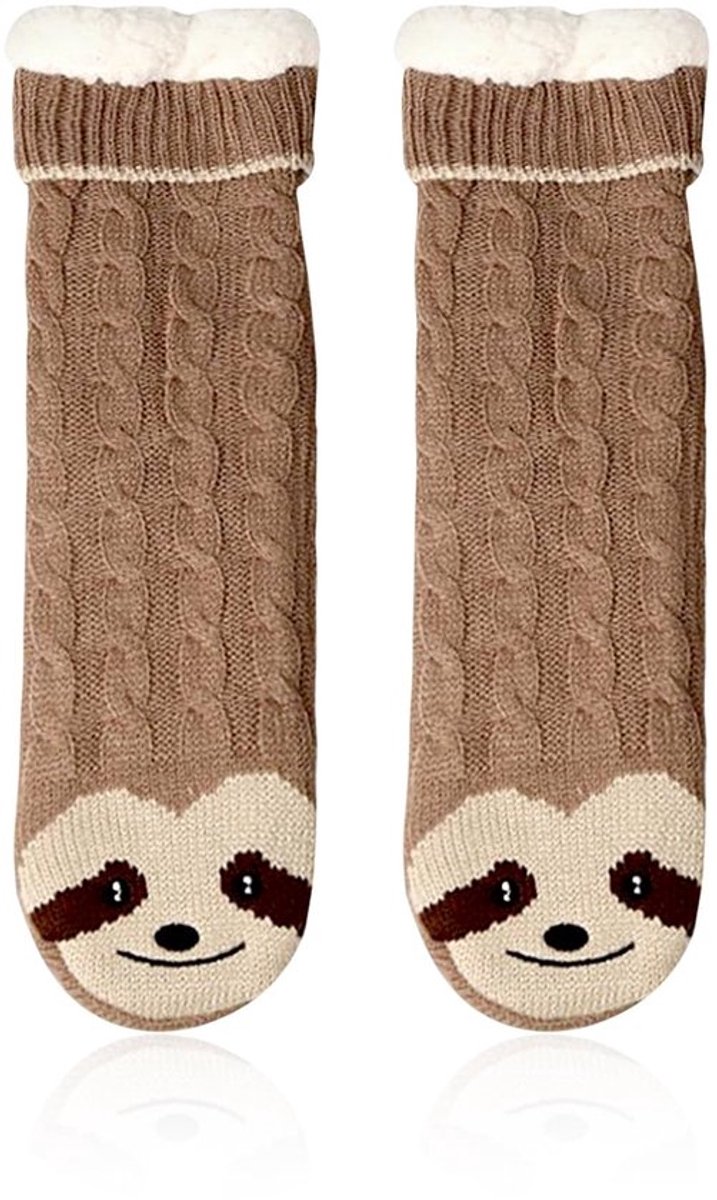 Pluche Sokken - Antislip Huissokken - Zachte Thermosokken - Cartoon Vloersokken - Casual Katoenen Sokken - 40 cm Lang
