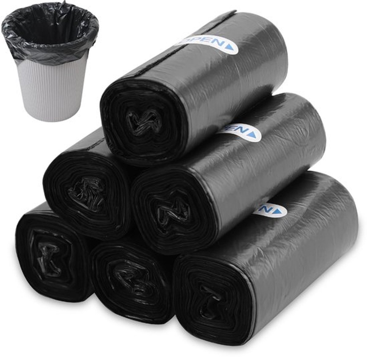 Vuilniszakken 3 Liter - Mini Vuilniszakken - Lekvrij - Prikbestendig - 30 Stuks - Geschikt voor Tafelafvalbak - Afvalzakken