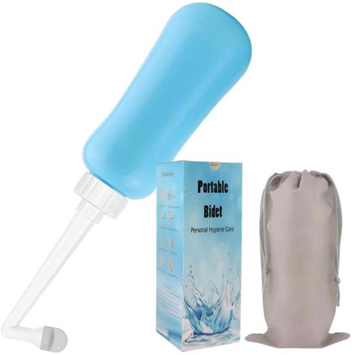 Reinigingsspray 450 ml - Draagbare Sprayfles - Zachte Reiniging - Comfort Verbeterend - Ideaal voor Reizen - Bidetfles