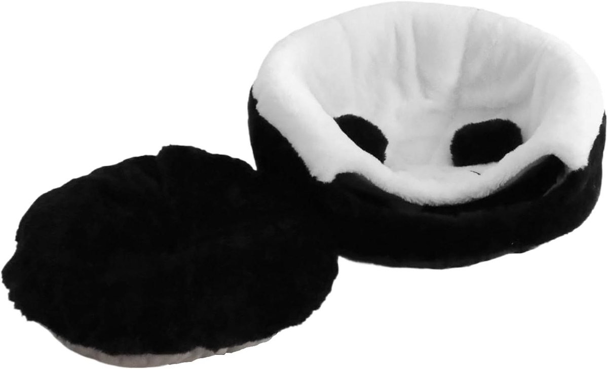 Kattenbed Panda - Kattenhuis Puppybed - Dieren Slapen - Isolatie Warmte - 45 x 45 x 42 cm - Grijs
