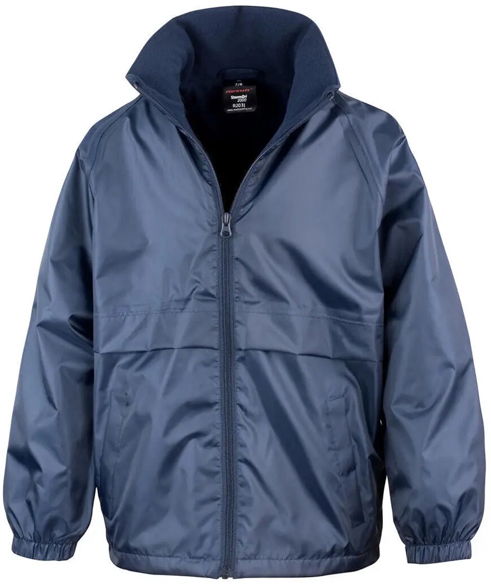 Result Junior Microfleece Lined Jacket RT203J - Navy - S (5-6)