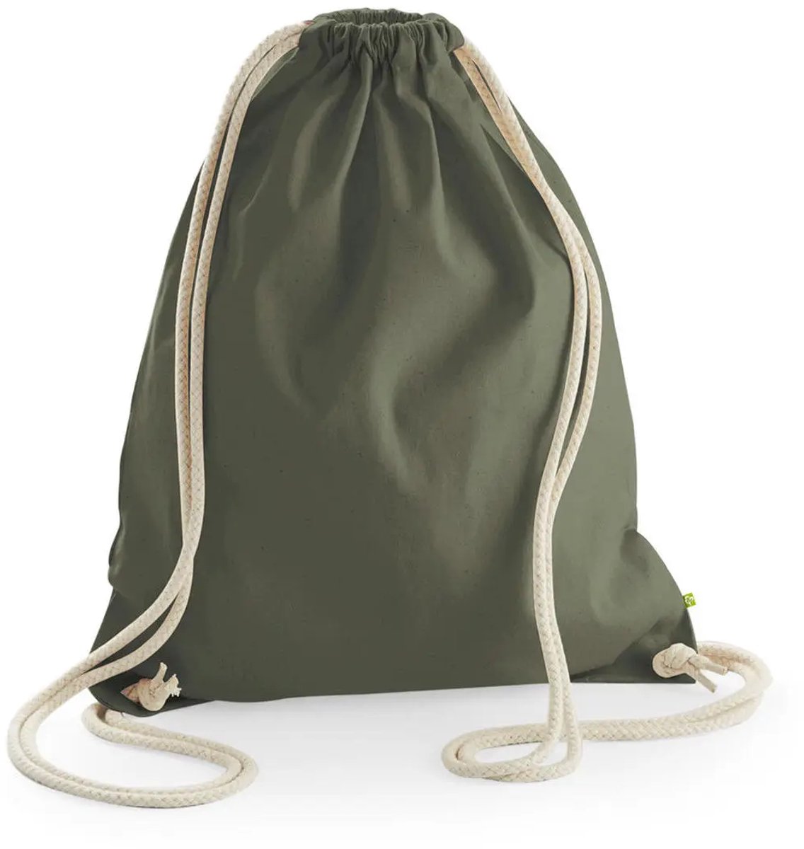 Westford Mill EarthAware® Organic Gymsac WM810 - Olive Green - 37 x 47 cm