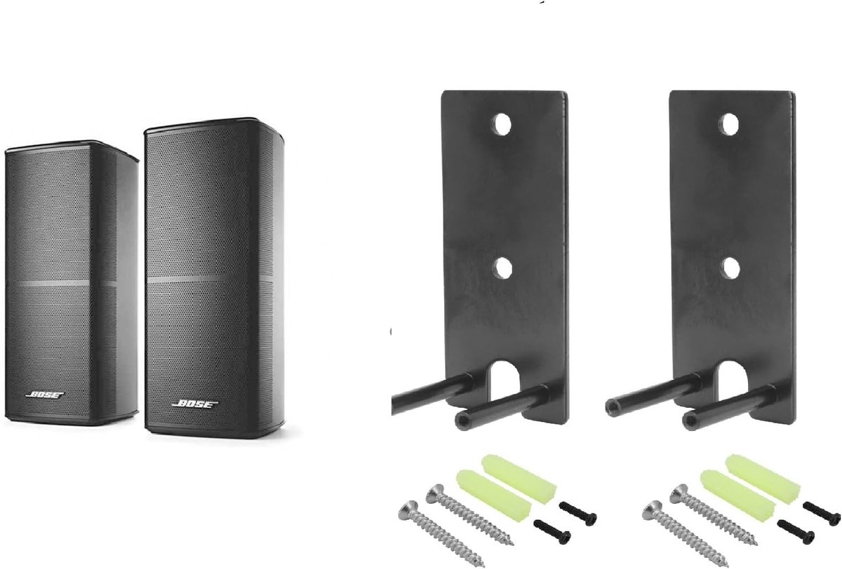 Muurbeugel voor OmniJewel Lifestyle 650 en Surround Speakers 700 - Stevige Montagebeugel voor Thuisbioscoop Systemen en Geluidssystemen (1 Paar)