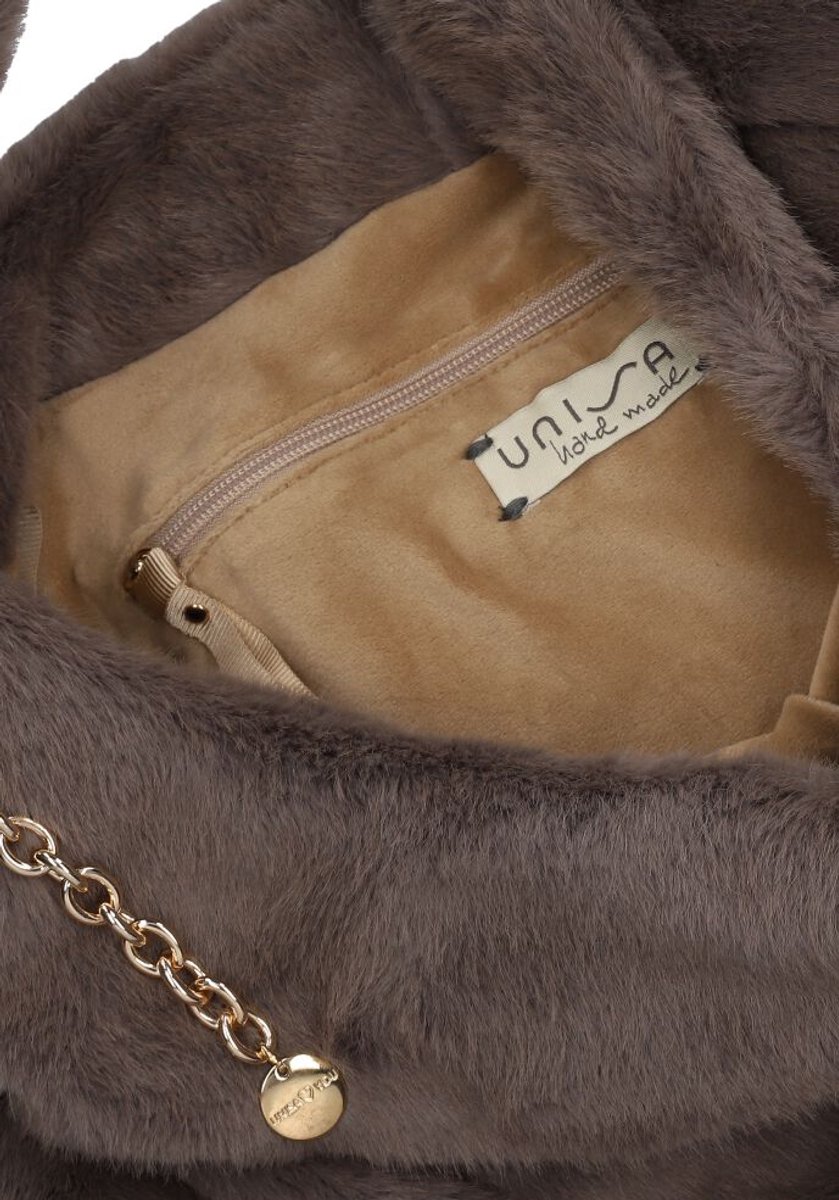 Unisa Zisnow Handtassen Dames - Taupe - Maat ONESIZE