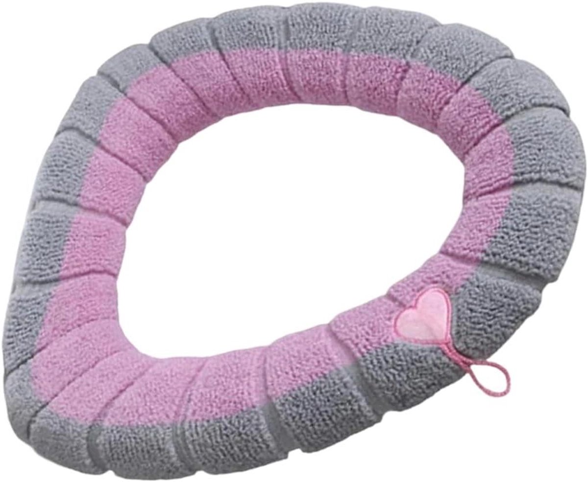 Toiletbril Hoes - Warme Toiletzitting - Badkamer Comfort - Verdikte Breitechnologie - 42x32 centimeter - Roze