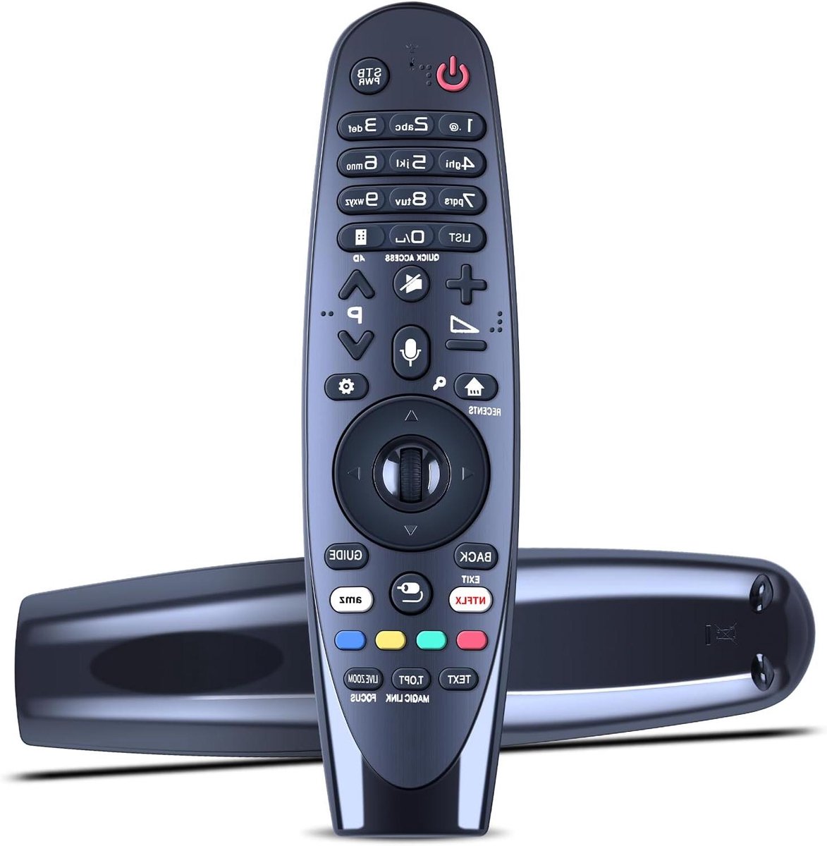 Afstandsbediening - Universele afstandsbediening - TV bedienen - Geen programmering nodig - 26 voet bereik - Zwart