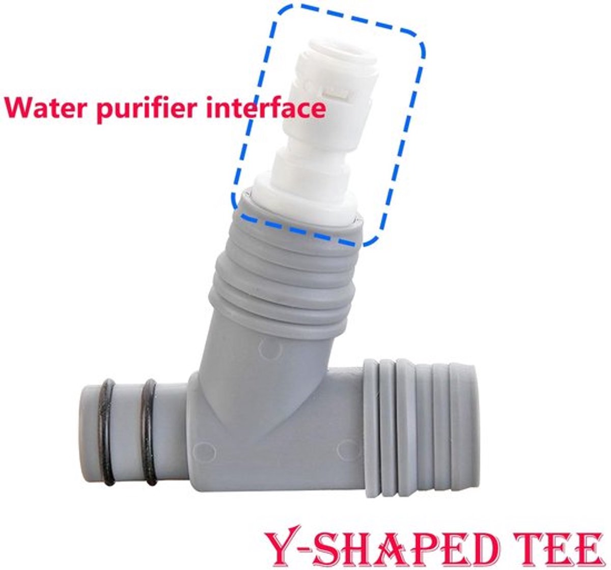 Afvoerconnector - 3-Weg - Y-Vorm - 1/4 Inch Aansluiting - PP Materiaal - Eenvoudige Installatie - Afvoerpijp