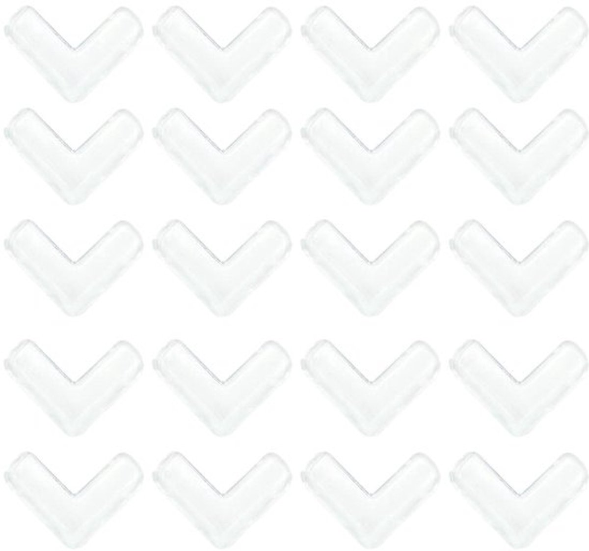 Hoekbeschermers 20 Stuks - Baby Veiligheid - Hoekbescherming - Meubelbescherming - PVC - Antislip Plakband