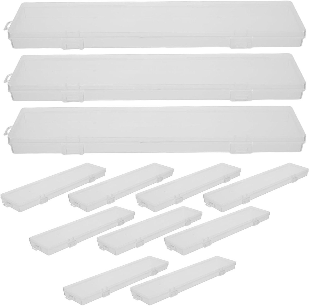 Transparante Bestekdoos - Eetstokjes Houder - Hygiënisch Eten - Stofdichte Bescherming - 26.50 cm - Transparant