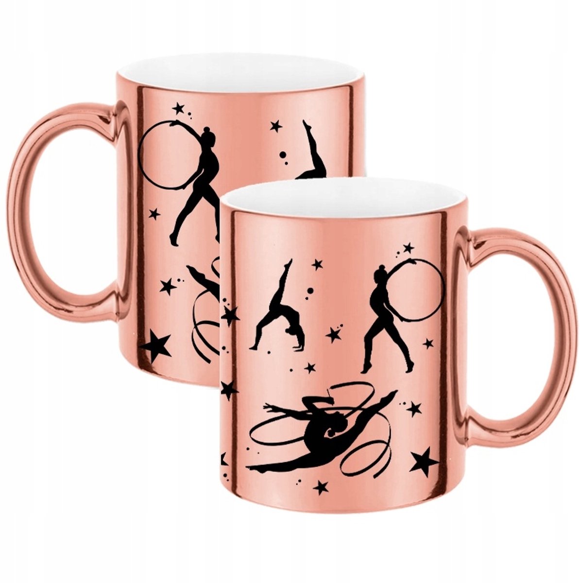 Mooie Roze Glanzende Mok 330ml - Perfect Cadeau voor Sporters