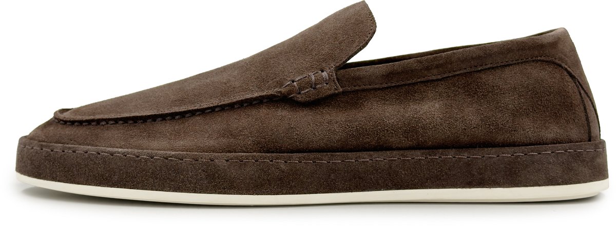 Dutch'D ® Loafers - Instapper - Donker Bruin - Luxe - Sportief - Suede leer - Refine - Maat 41