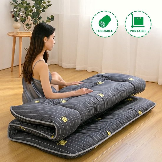 Futonmatras - Japanse Vloermatras Opvouwbaar - Comfortabel Slapen - Gelijkmatige Vulling - 120x200cm - Meisje — afbeelding 2