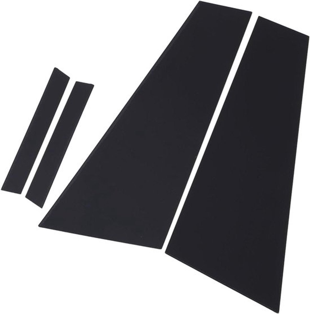 Zwarte paalbekleding voor auto | Glanzend | Sterk PC-venster | Luxe spiegelcoating | Geschikt voor CLS W219 2006-2011