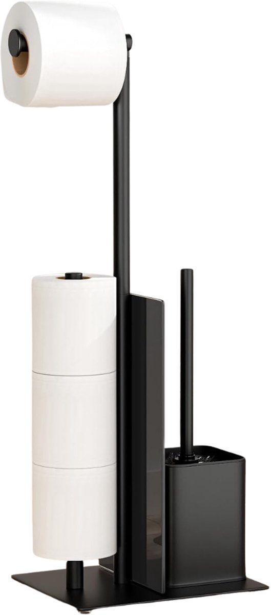 Zavio® Toiletbutler - Toiletrolhouder - Toilet Butler - Borstel met Houder - Toilethouder
