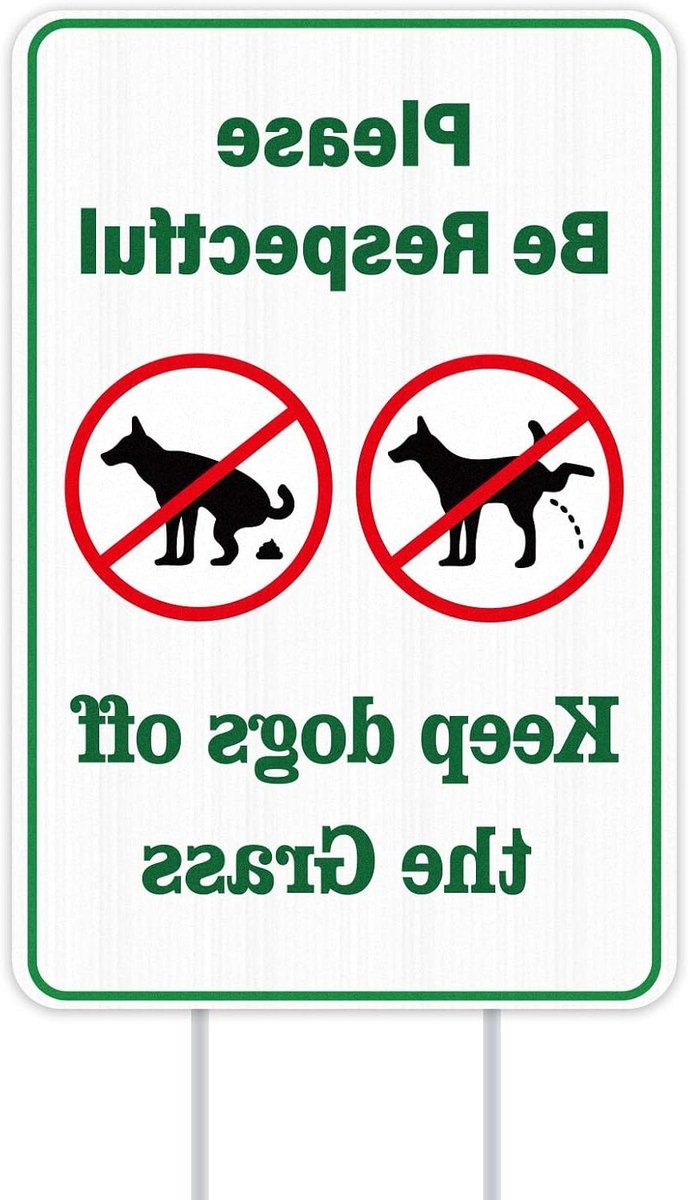 Hondenpoep Bord - Opruimplicht Teken - Netheid Bevorderen - Dubbelzijdig Ontwerp - 20x30 cm - Groen