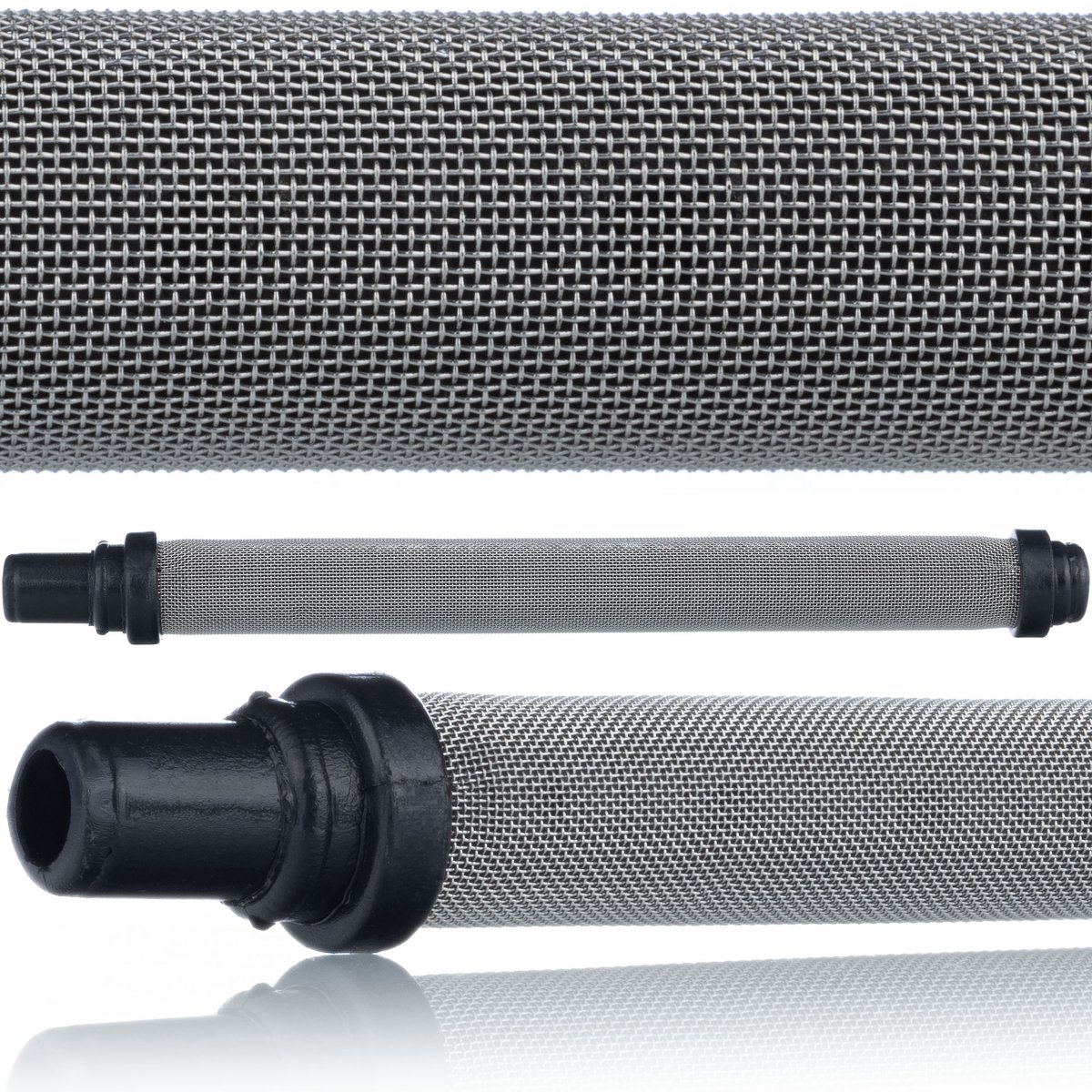 Rosfix Vingerfilter 70 mesh - Zwart, 100 mm - Fijnfiltratie, voor Airless Verfspuit, Spuitmond