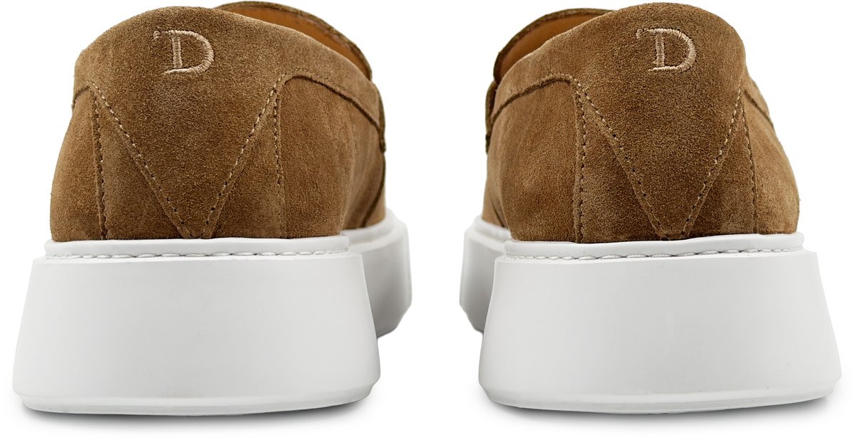Dutch'D ® Loafers - Instapper - Licht Bruin - Luxe - Sportief - Suede leer - Atmos ERA - Maat 38