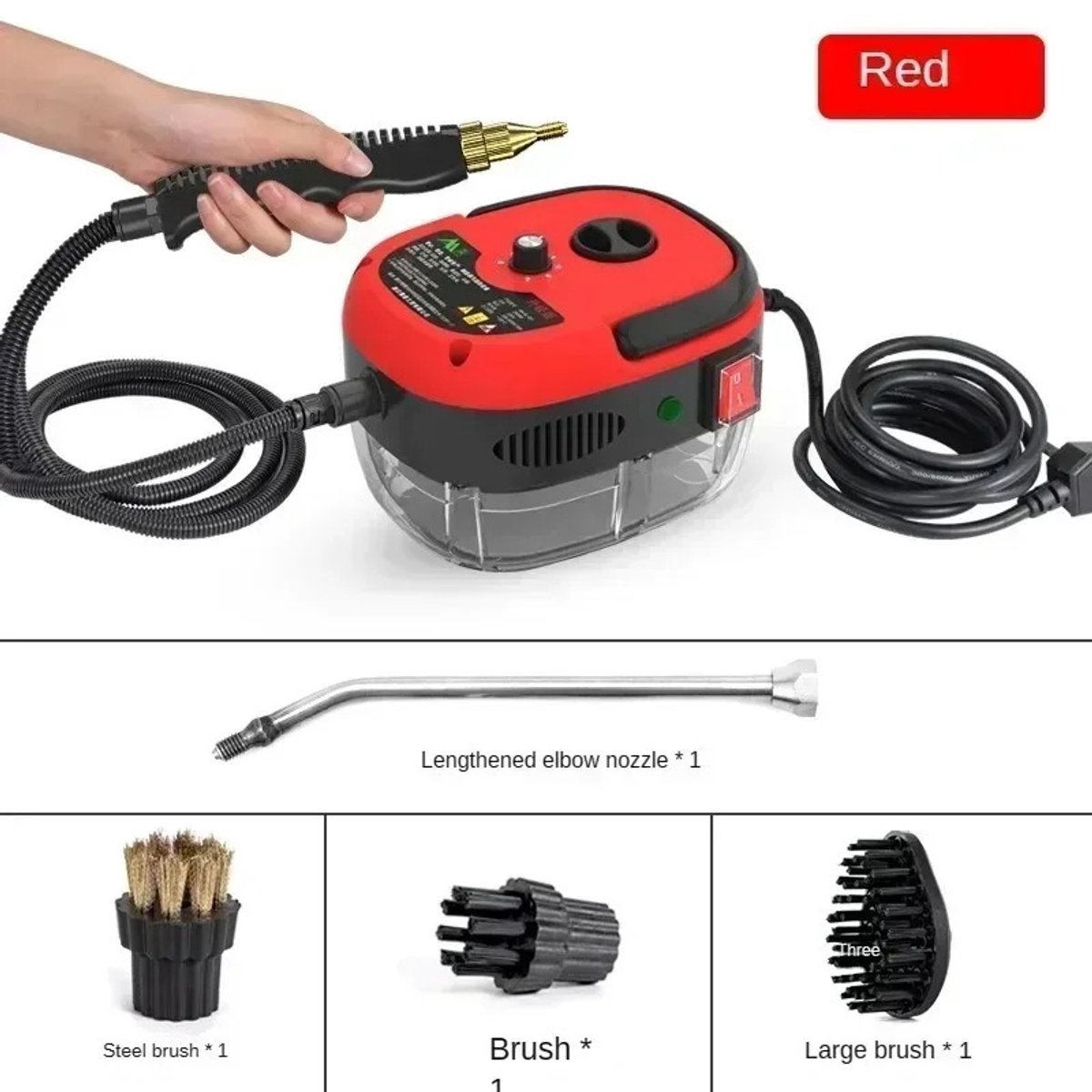 Brandistry - Stoomreiniger - Handstoomreiniger - Stoomreiniging Machine - Handstomer - Draagbare Vlekkenreiniger - 2500 Watt