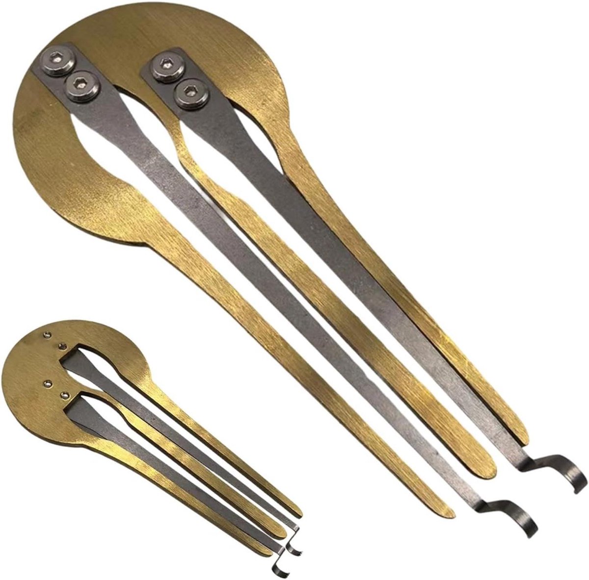 Mondharp Aluminiumlegering - Kaakharp - Muziek Maken - Beginner Vriendelijk - 10 x 6 cm - Goud