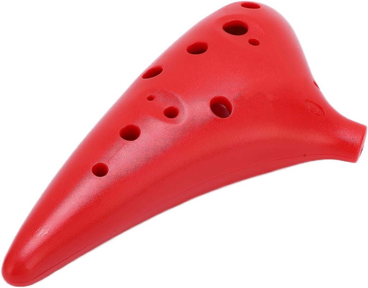 Ocarina Muziekinstrument - C Tune Ocarina - Muziek Leren Spelen - Afgerond Vingergat - 18 x 14 x 5 cm